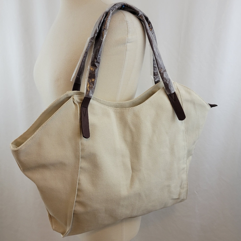 Canvas Beach Shoulder Satchel Bag Large